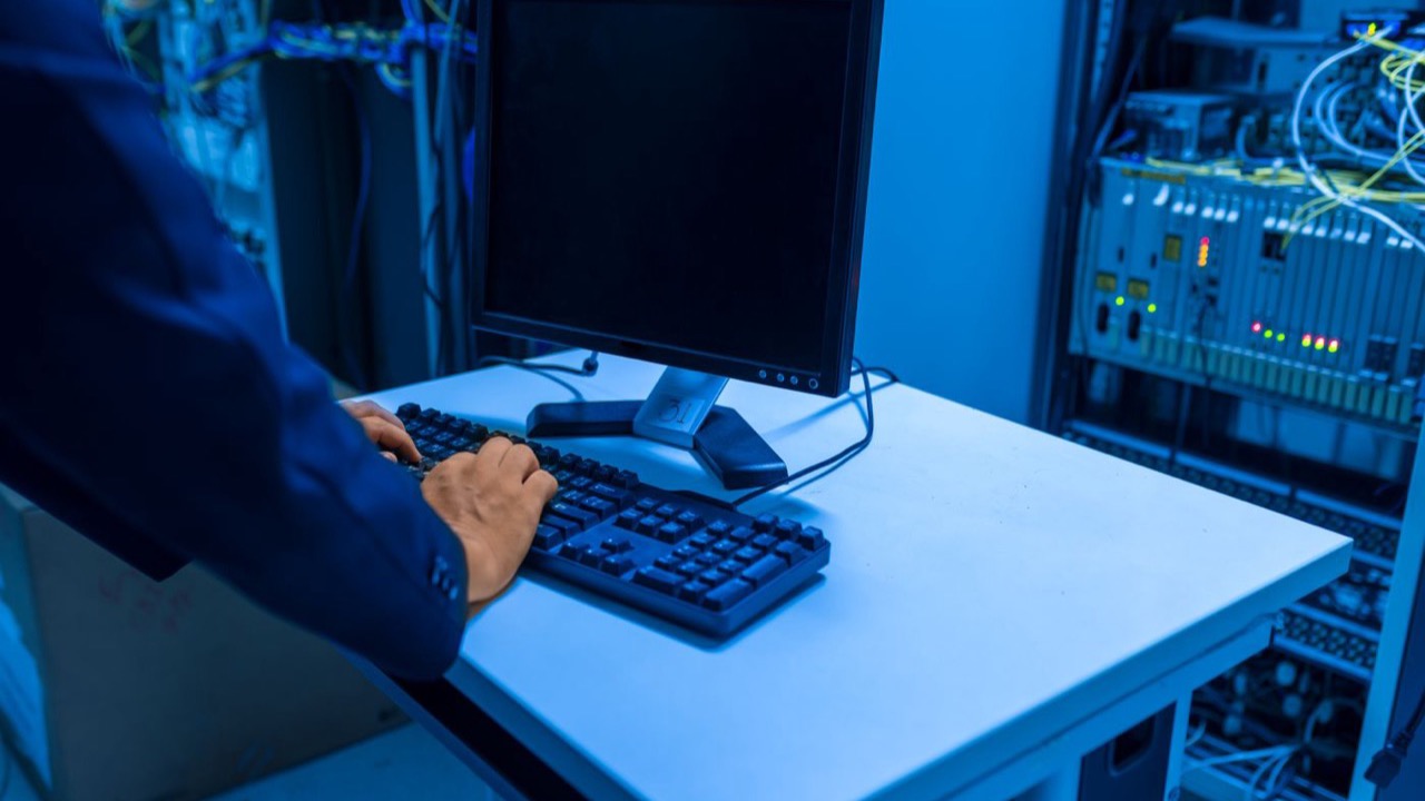 Technician monitoring systems at a control console